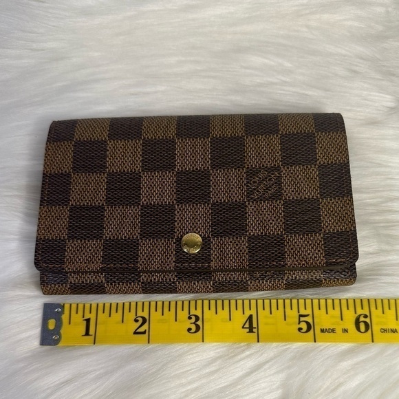 LOUIS VUITTON zip medium wallet in damier ebene - Picture 16 of 17